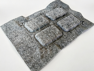 Gray Felt Foam Tray Custom